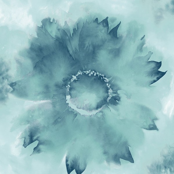 Wallpaper turquoise Sunflower-240813