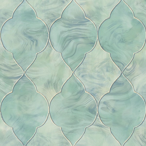 Wallpaper turquoise Baroque-148830