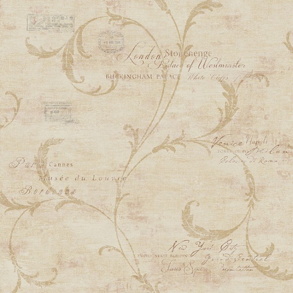 Classic wallpapers Scroll and Stamps-41571