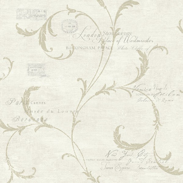 Classic wallpapers Scroll and Stamps-786518