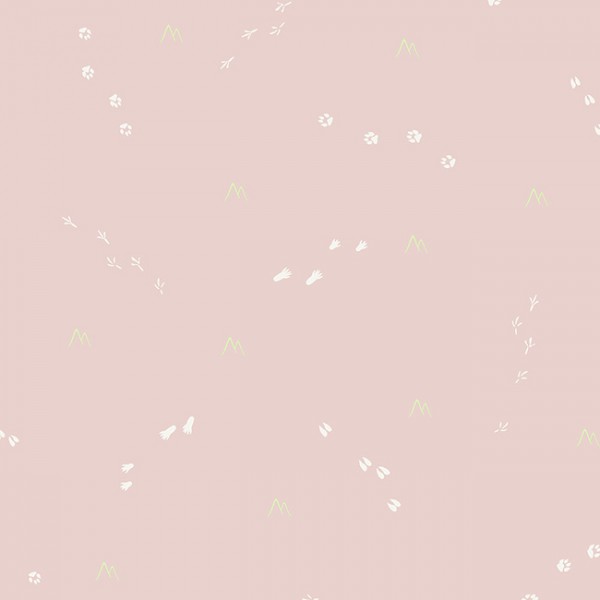 Wallpaper pink Animal Tracks-279335