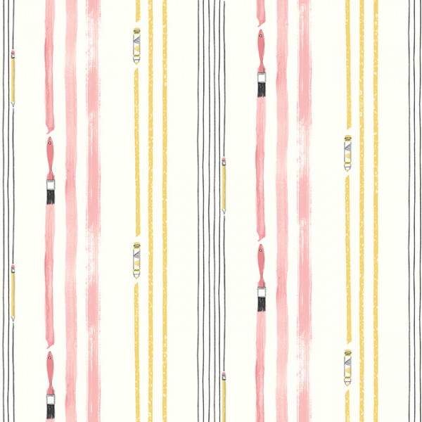 Wallpaper pink Drawing Stripes-740580