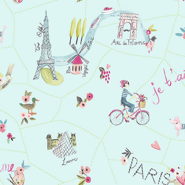 Kids wallpapers Paris with Love-294