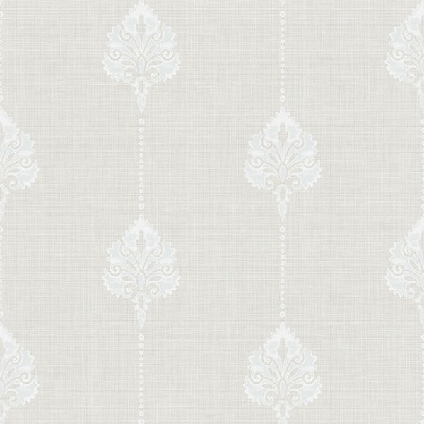 Wallpaper grey Damask Stripe-749945