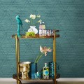 Wallpaper turquoise Delicate Ornament-932293