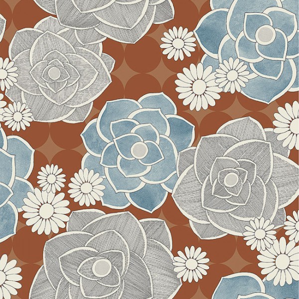 Floral wallpaper Modern Flowers-308283