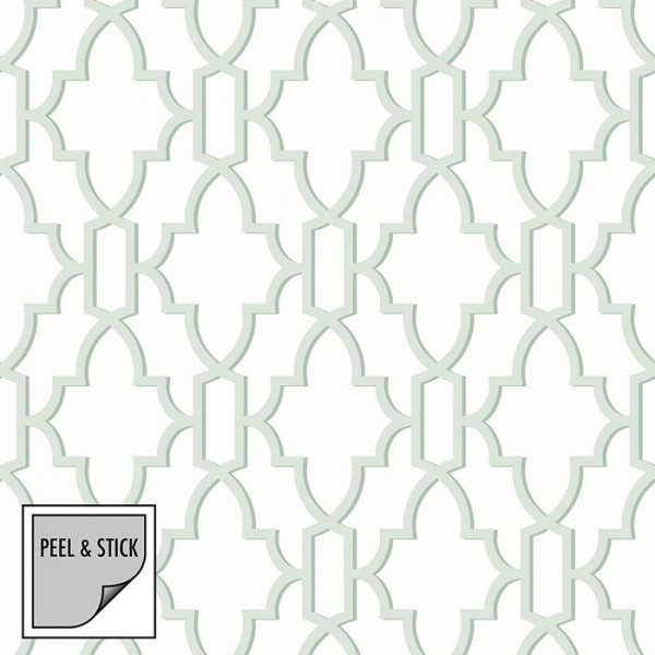 Peel and Stick Wallpaper Coastal Lattice-339675