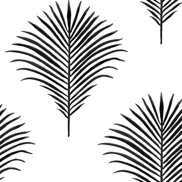 Floral wallpaper Grasscloth Palm-273390