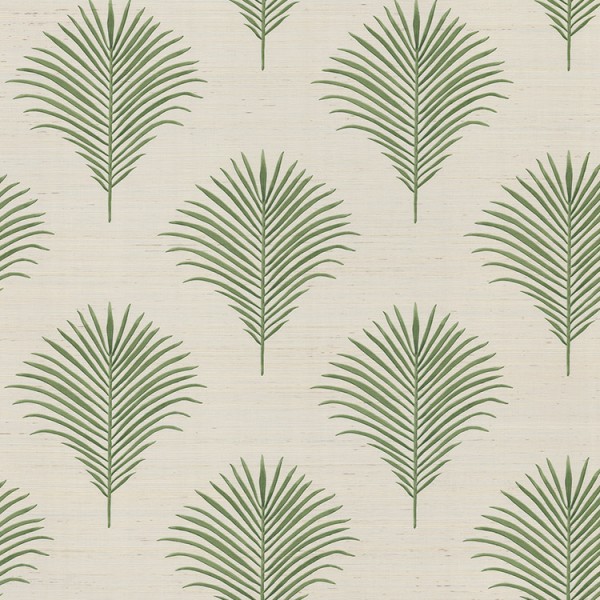 Floral wallpaper Grasscloth Palm-321007