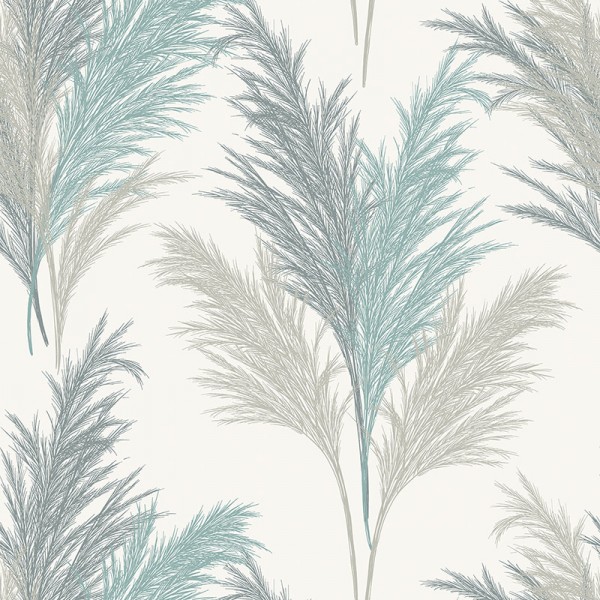 Floral wallpaper Pampas Grass-309279