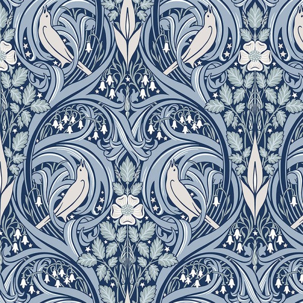 Floral wallpaper Bird Scroll-173501