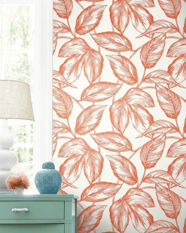 Floral wallpaper Leaves Beckett-104956