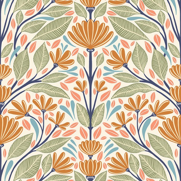 Floral wallpaper Carmela-251978