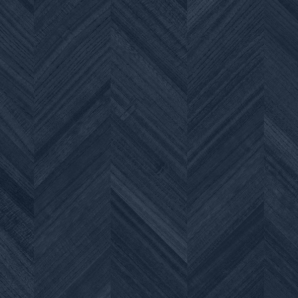 Wallpaper blue Veneer Herringbone-358182