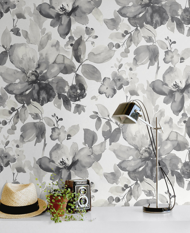 Peel and Stick Wallpaper Watercolor Flower-691573