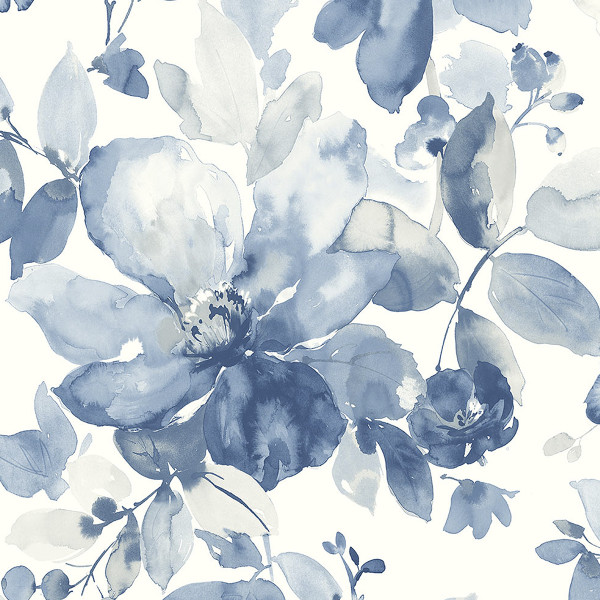 Peel and Stick Wallpaper Watercolor Flower-342283