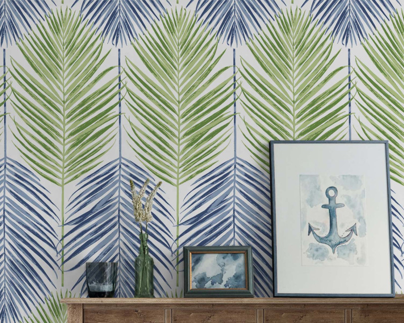 Peel and Stick Wallpaper Two Toned Palm-630514