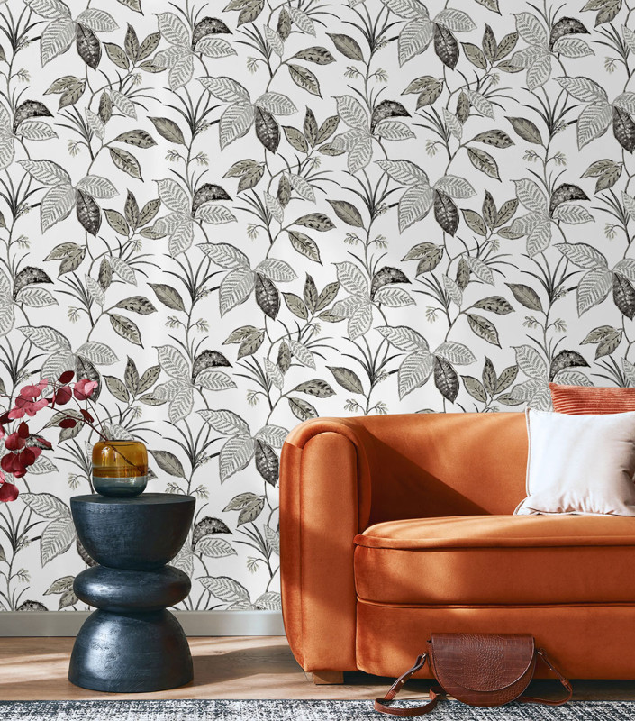 Peel and Stick Wallpaper Boho Leaf Trail-102946