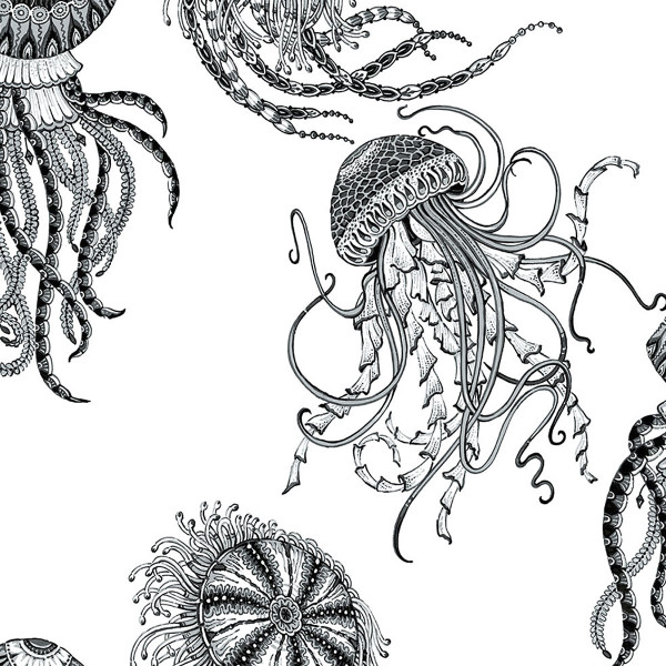 Peel and Stick Wallpaper Jellyfish-360627