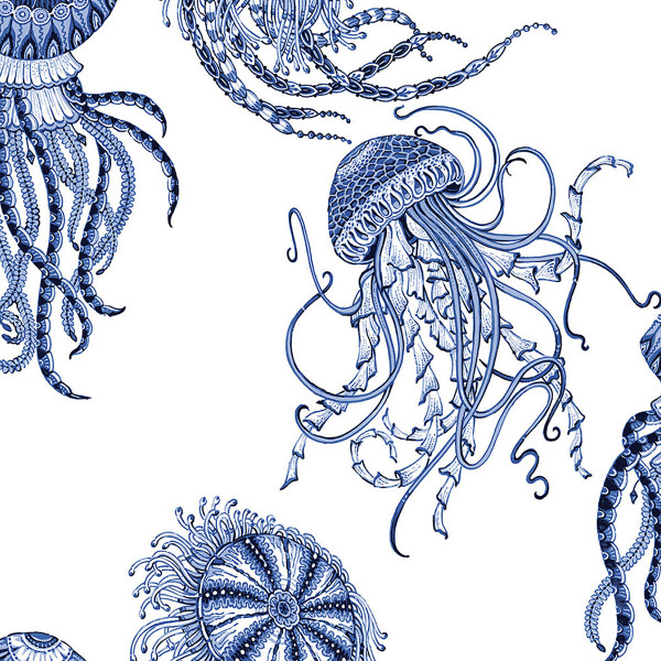 Peel and Stick Wallpaper Jellyfish-172436