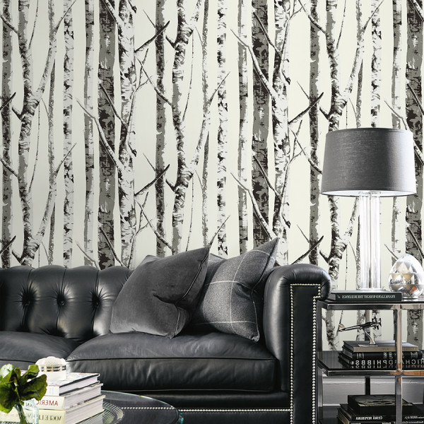 Peel and Stick Wallpaper Winter Birch-186942