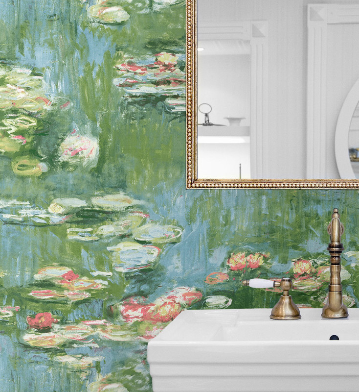 Peel and Stick Wallpaper Lily Pond-196027