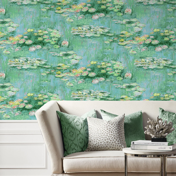 Peel and Stick Wallpaper Lily Pond-891595