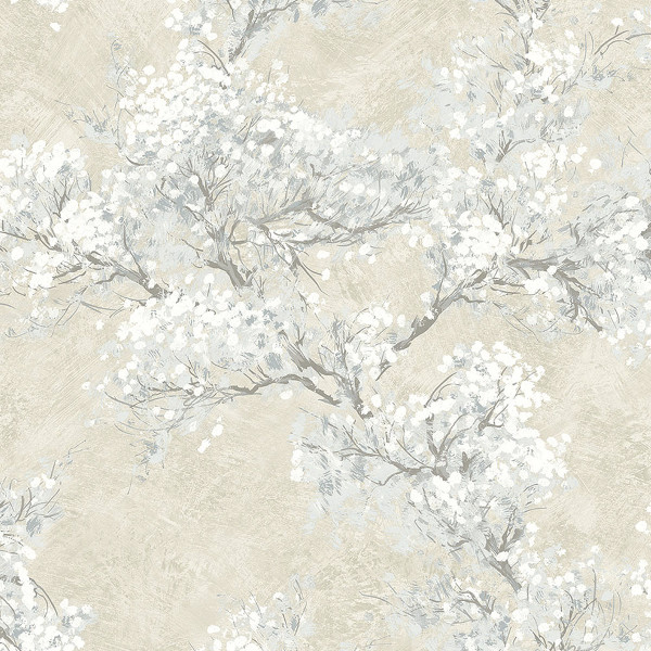 Peel and Stick Wallpaper Cherry Blossom Grove-334987