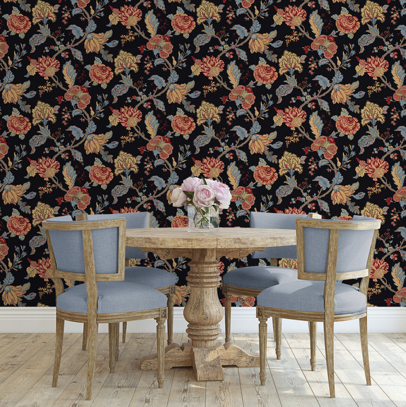 Peel and Stick Wallpaper Kianna Jacobean-182893