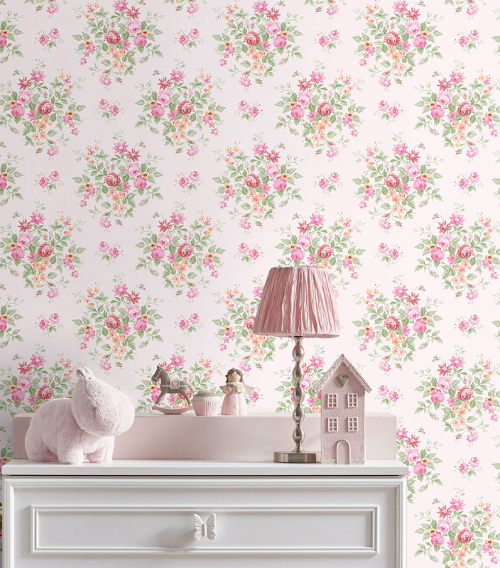 Peel and Stick Wallpaper Floral Bunches-147416