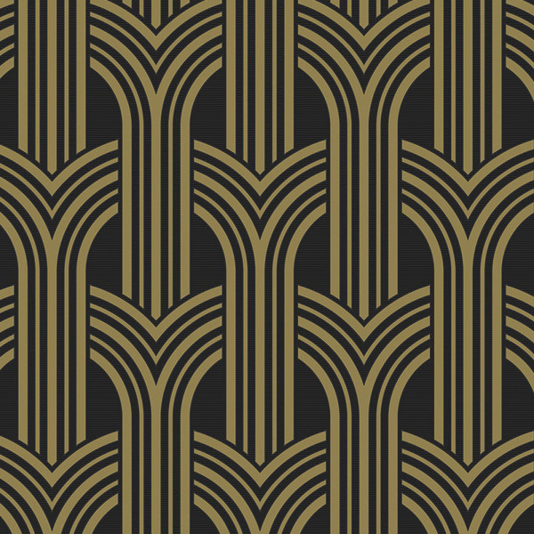 Peel and Stick Wallpaper Deco Geometric Arches-125488