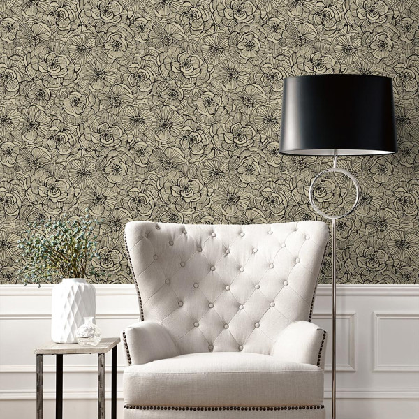 Peel and Stick Wallpaper Ellie Graphic Floral-266590