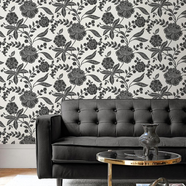 Peel and Stick Wallpaper Julian Jacobean Floral-134907