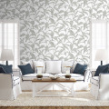 Peel and Stick Wallpaper Pinstripe Leaf Trail-355849