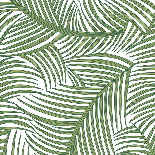 Peel and Stick Wallpaper Tossed Palm Fronds-361561