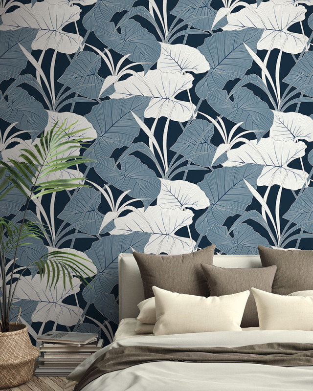 Peel and Stick Wallpaper Elephant Leaves-367950