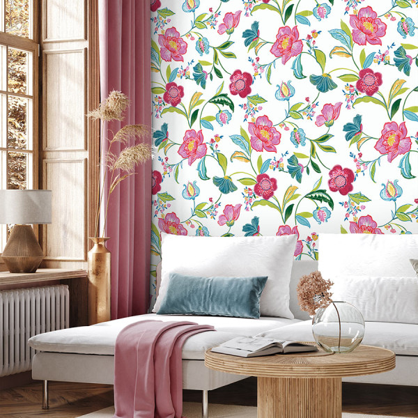 Peel and Stick Wallpaper Painterly Floral-117672