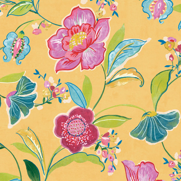 Peel and Stick Wallpaper Painterly Floral-363677