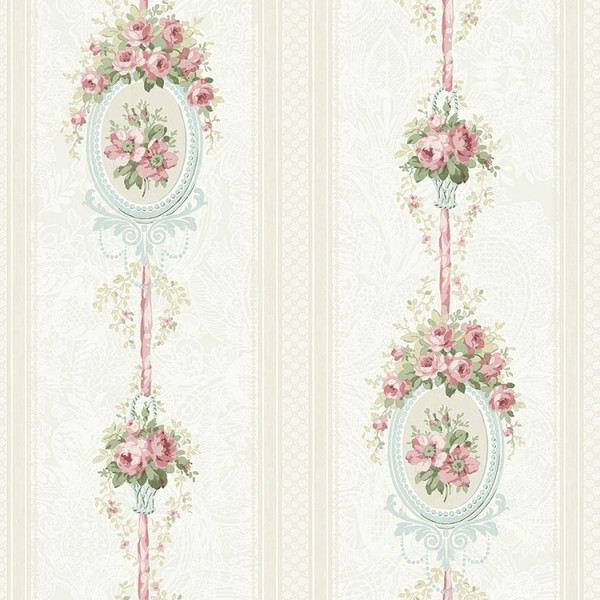 Wallpaper white Cameo Stripes-268686