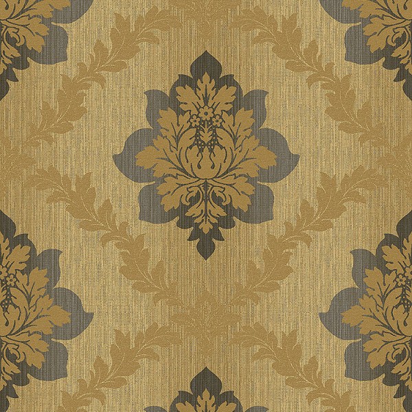 Wallpaper brown New York Damask-191777